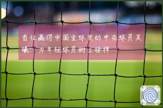 首位赢得中国金球奖的申花球员吴曦：为年轻球员树立榜样