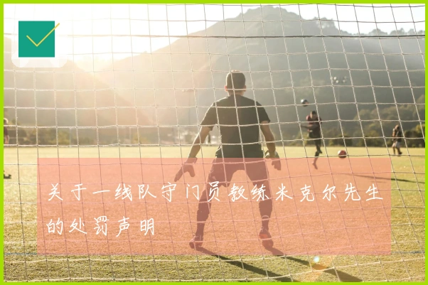 关于一线队守门员教练米克尔先生的处罚声明